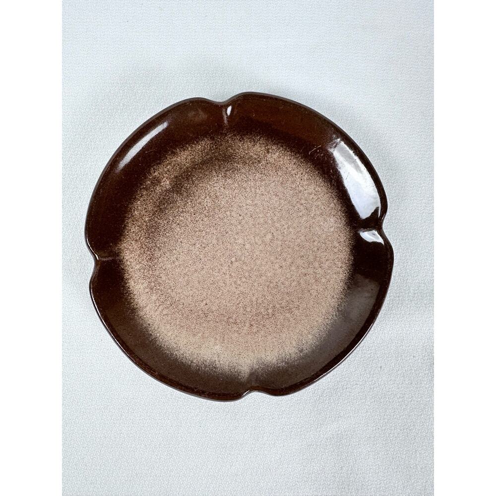 Frankoma 5E Plainsman Brown Satin Salad Desert Plate 5-7/8” VG